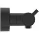 Brausethermostat in Schwarz mit Pin-Griffen von Ideal Standard, seitliche Anschlussmöglichkeiten und kompaktem Design, geeignet für moderne Badezimmerinstallationen.